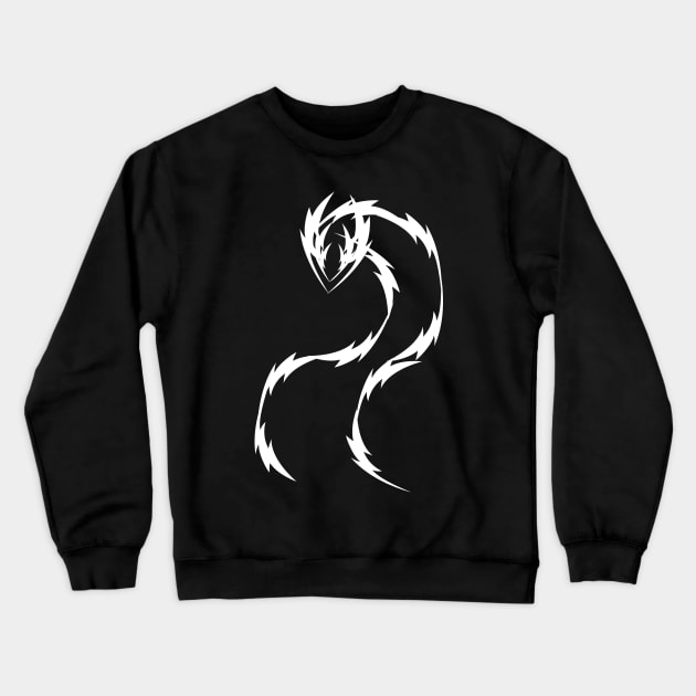White Dragon Crewneck Sweatshirt by sidepro885